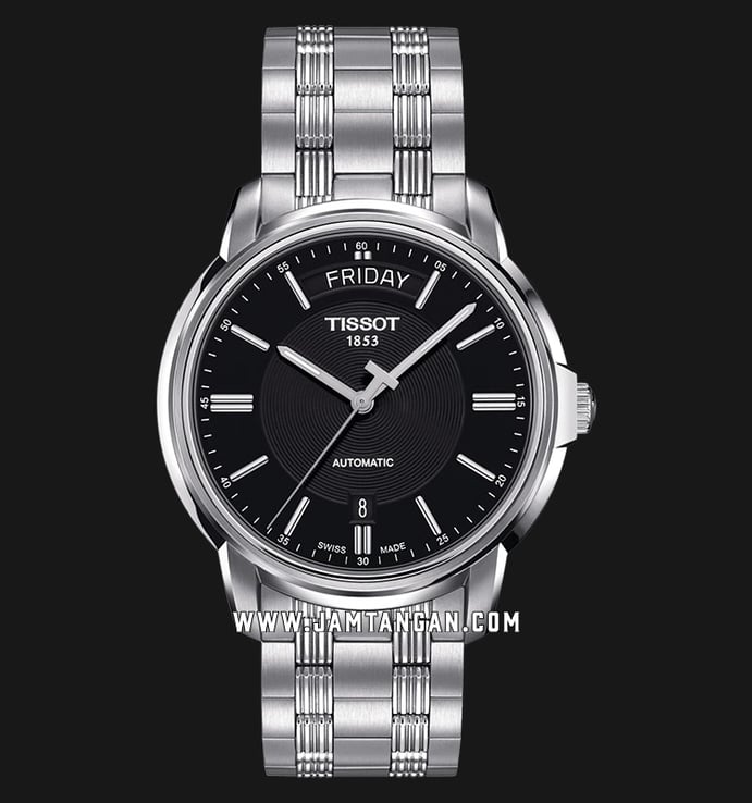 Tissot III Day T065.930.11.051.00 Automatic Men Black Dial Stainless Steel Strap 