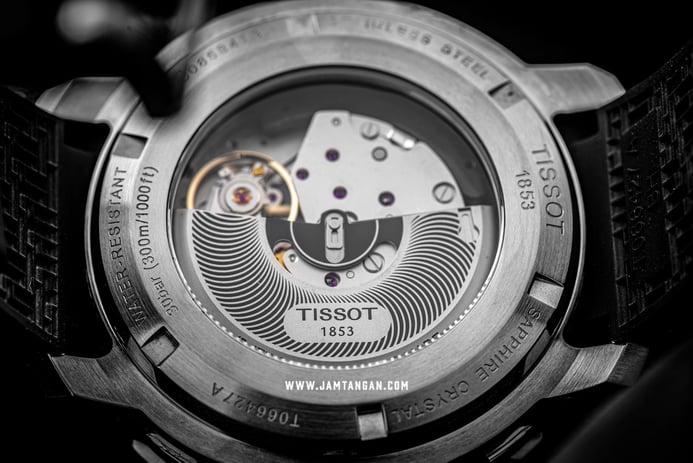 Tissot Seastar 1000 T066.427.17.057.02 Automatic Chronograph Black Dial Black Rubber Strap