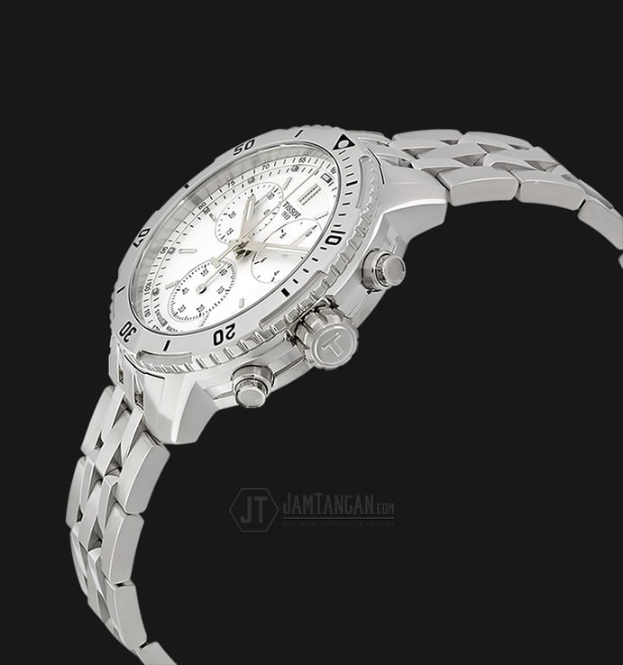 Tissot PRS 200 T067.417.11.031.01 Chronograph White Dial Stainless Steel Strap