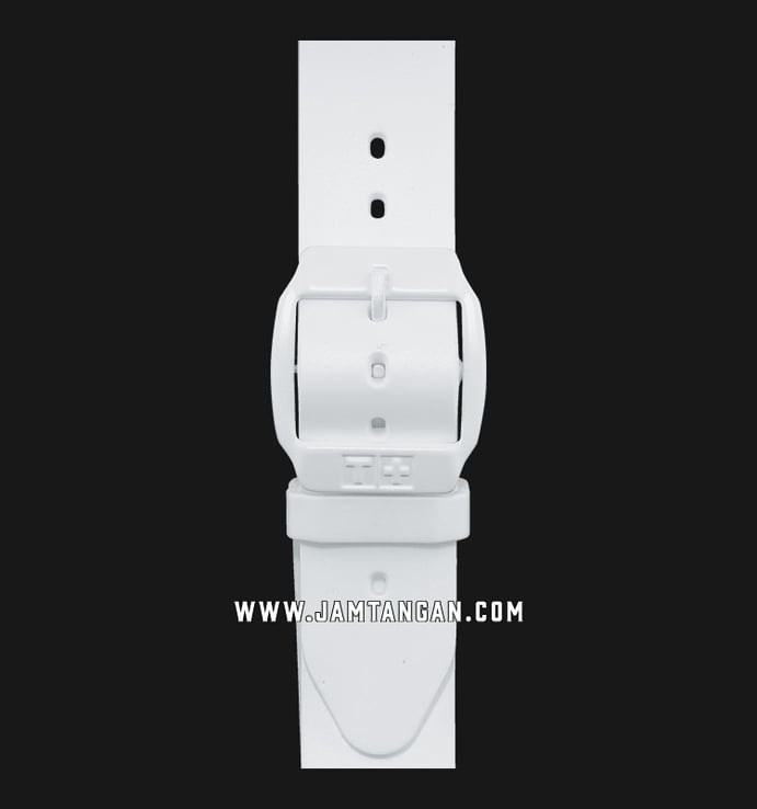 TISSOT T-Race T081.420.17.017.00 Touch Digital Analog Dial White Rubber Strap