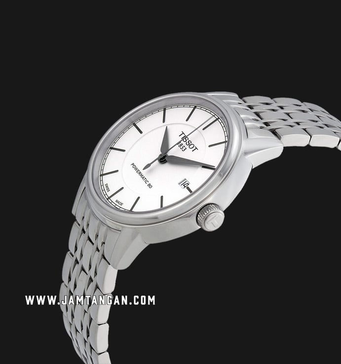 Tissot Carson T085.407.11.011.00 Automatic Gent White Dial Stainless Steel Strap