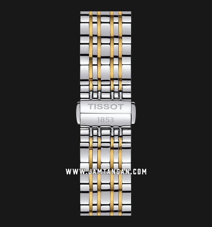 Tissot Carson T085.410.22.011.00 White Dial Dual Tone Stainless Steel Strap