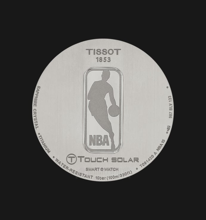 TISSOT T-Touch Expert Solar NBA Spec Edition T091.420.47.207.01 Black Carbon Dial Black Rubber Strap