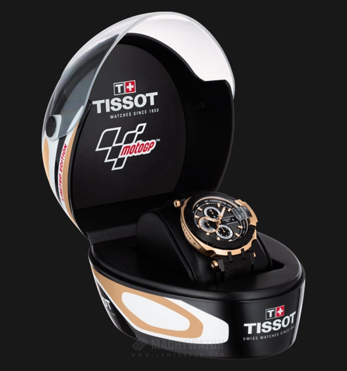 TISSOT T092.427.27.061.01 T-Race MotoGp 2018 Limited Edition Man Black Dial Black Rubber Strap