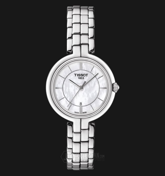 TISSOT Flamingo T094.210.11.111.00 Mother of Pearl Dial Stainless Steel Strap