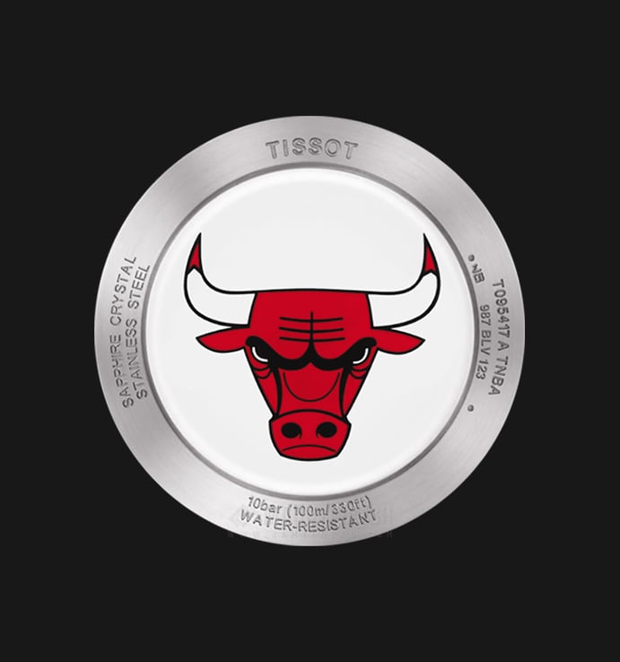 TISSOT Quickster Chronograph NBA Chicago Bulls T095.417.17.037.04 Silver Dial Multicolor Nylon Strap