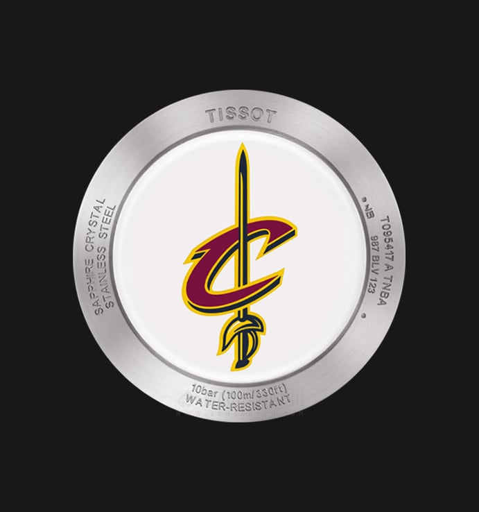 TISSOT Quickster Chronograph NBA Cleveland C. T095.417.17.037.13 Silver Dial Multicolor Nylon Strap