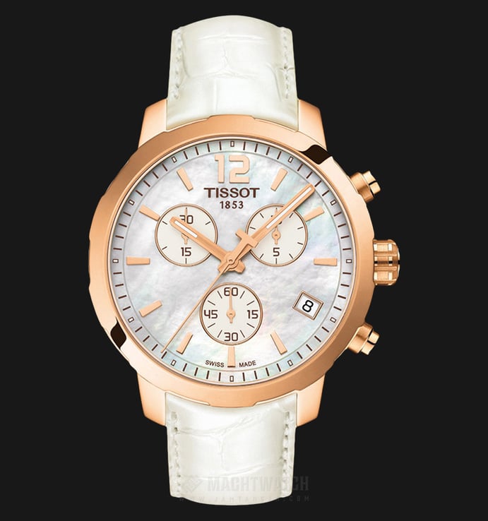 Tissot T-Sport Quickster Chronograph Mother of Pearl Dial T095.417.36.117.00