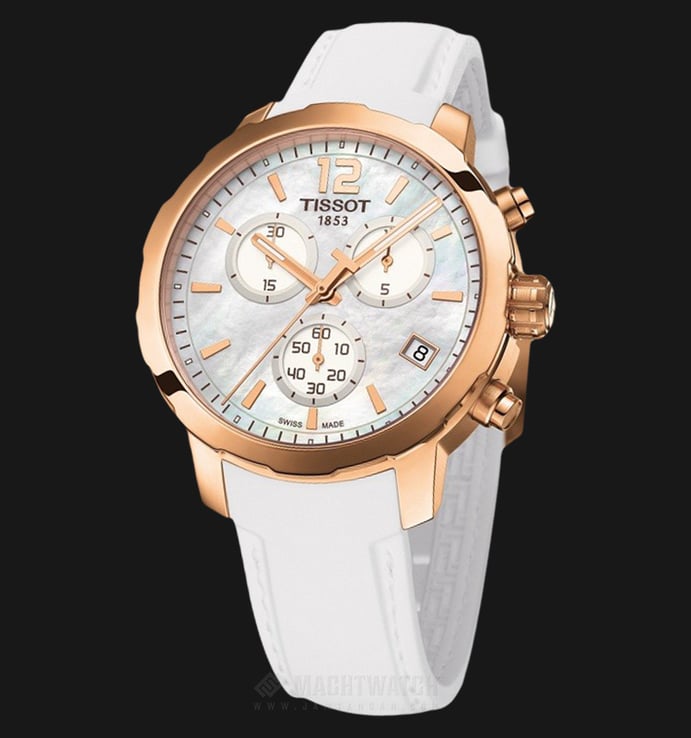 Tissot T-Sport Quickster Chronograph Mother of Pearl Dial T095.417.36.117.00