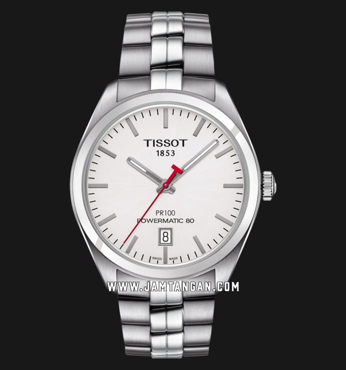 Tissot T-Classic T101.407.11.011.00 PR100 Gent Asian Games 2018 Man White Dial Stainless Steel Strap