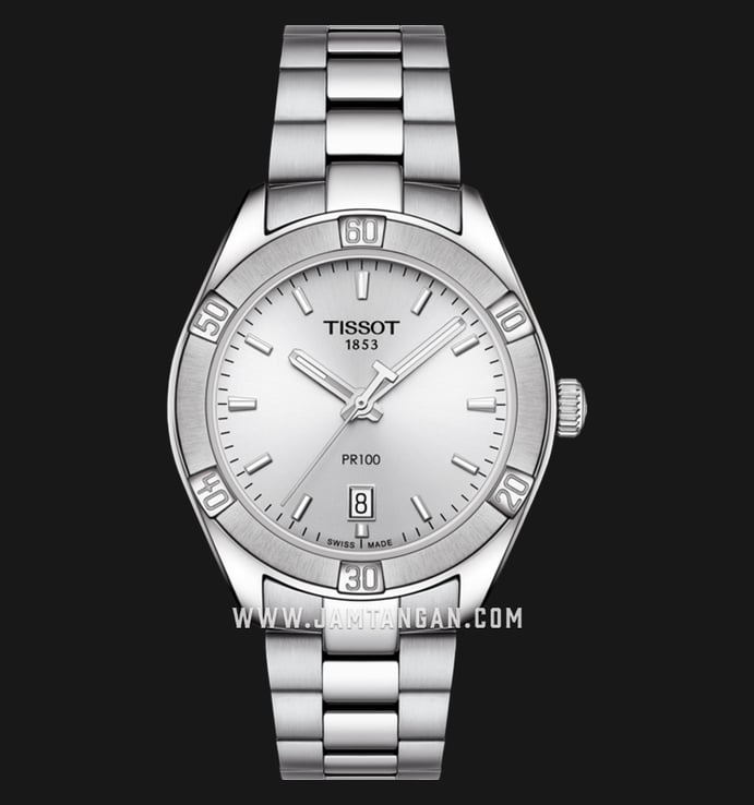 TISSOT PR100 CHIC T101.910.11.031.00 Silver Dial Stainless Steel Strap