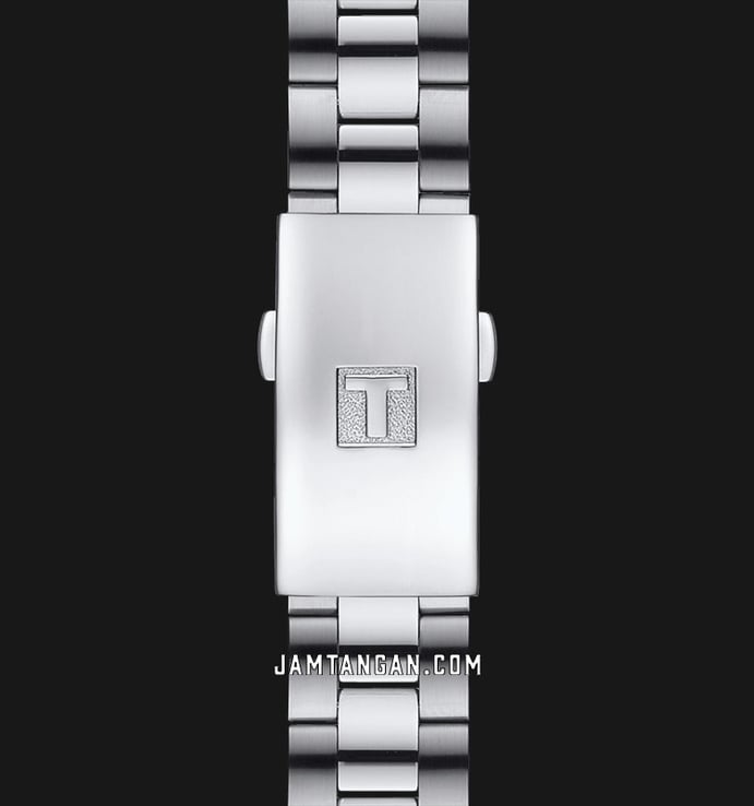 TISSOT T-Classic T101.910.11.121.00 PR100 Chic Black Mother of Pearl Dial Stainless Steel Strap