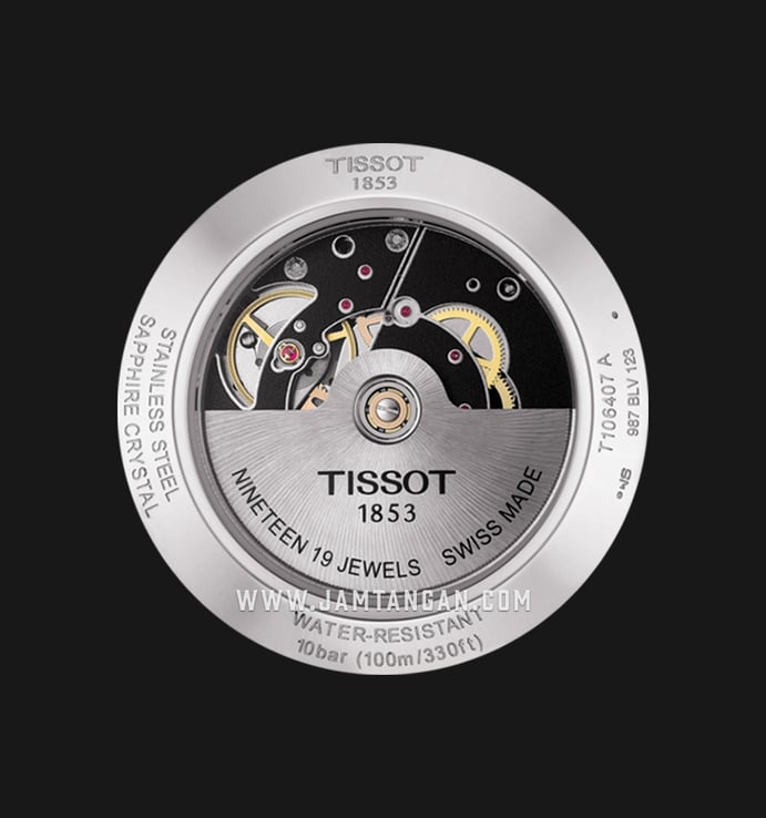 TISSOT V8 Swissmatic T106.407.11.031.00 Silver Dial Stainless Steel Strap