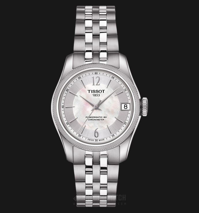 TISSOT T-Classic T108.208.11.117.00 Ballade Powermatic 80 COSC MOP Dial Stainless Steel Strap