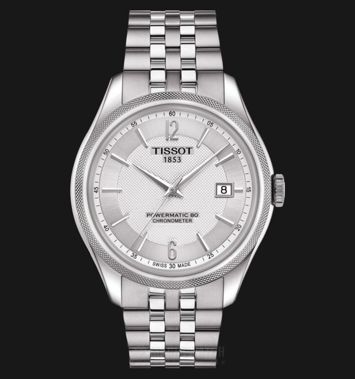 TISSOT T-Classic T108.408.11.037.00 Ballade Powermatic 80 COSC Silver Dial Stainless Steel Strap