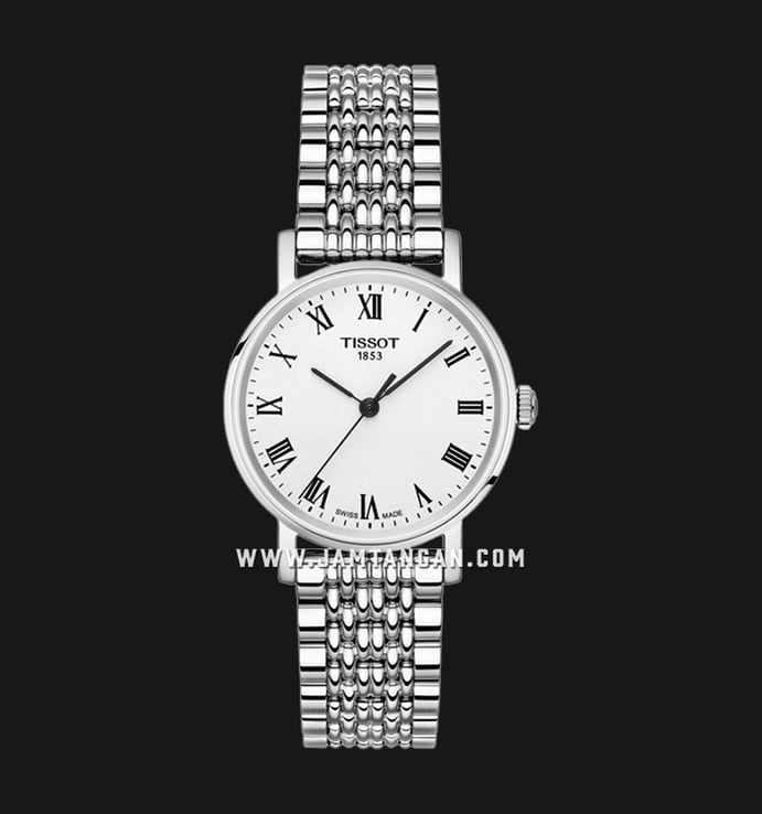 Tissot T-Classic T109.210.11.033.00 Everytime Small Ladies Silver Dial Stainless Steel Strap