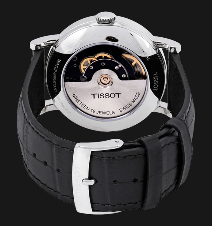 Tissot T-Classic T109.407.16.031.00 Everytime Swissmatic Men Silver Dial Black Leather Strap