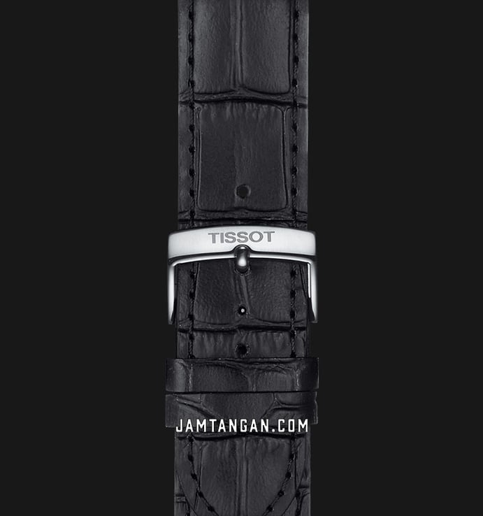 TISSOT T-Classic T109.407.16.051.00 Everytime Swissmatic Black Dial Black Leather Strap