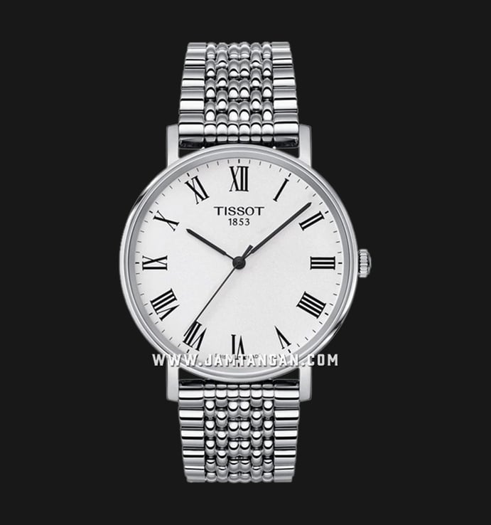 TISSOT T-Classic T109.410.11.033.00 Everytime Medium Men Silver Dial Stainless Steel Strap