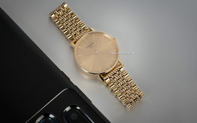 TISSOT T109.410.33.021.00_T109.210.33.021.00 Everytime Couple Gold Stainless Steel Strap