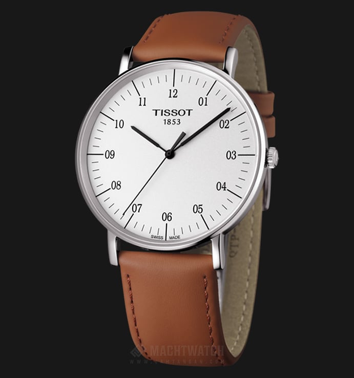Tissot Everytime Large T109.610.16.037.00 White Dial Biege Leather Strap