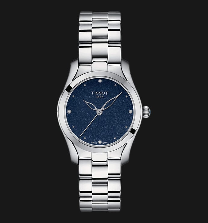 TISSOT T-Wave T112.210.11.046.00 Ladies Blue Dial Stainless Steel Strap