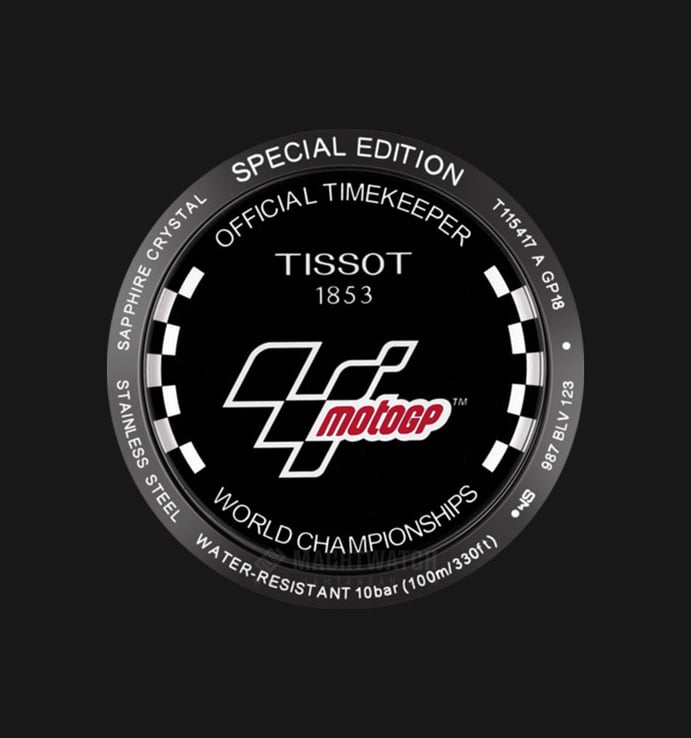 TISSOT T115.417.37.061.04 T-Race MotoGp 2018 Limited Edition Man Black Dial Black Rubber Strap