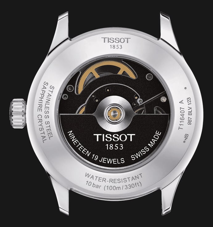Tissot T-Sport T116.407.11.051.00 XL Swissmatic Black Dial Black Stainless Steel Strap