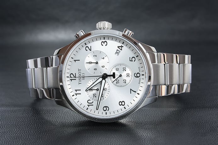 Tissot T-Sport T116.617.11.037.00 Chrono XL Classic Silver Dial Stainless Steel Strap
