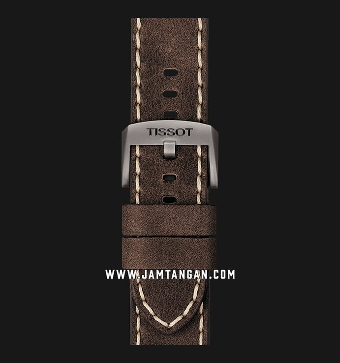 TISSOT T-Sport T116.617.36.097.00 Chrono XL Green Dial Dark Brown Leather Strap