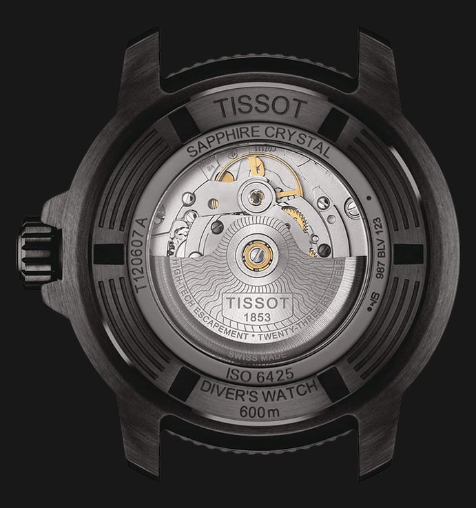 Tissot T-Sport T120.607.37.041.00 Seastar 2000 Professional Powermatic 80 Graded Dial Rubber Strap