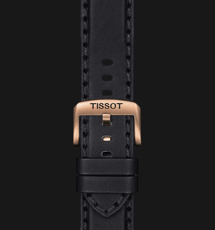 Tissot T-Sport T125.617.36.051.00 Supersport Chronograph Black Dial Black Leather Strap