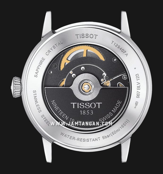 Tissot Classic T129.407.16.051.00 Dream Swissmatic Black Dial Black Leather Strap