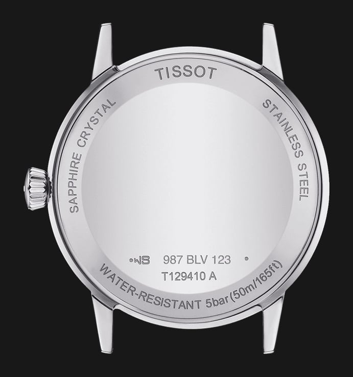 Tissot T-Classic T129.410.11.013.00 Classic Dream White Dial Stainless Steel Strap