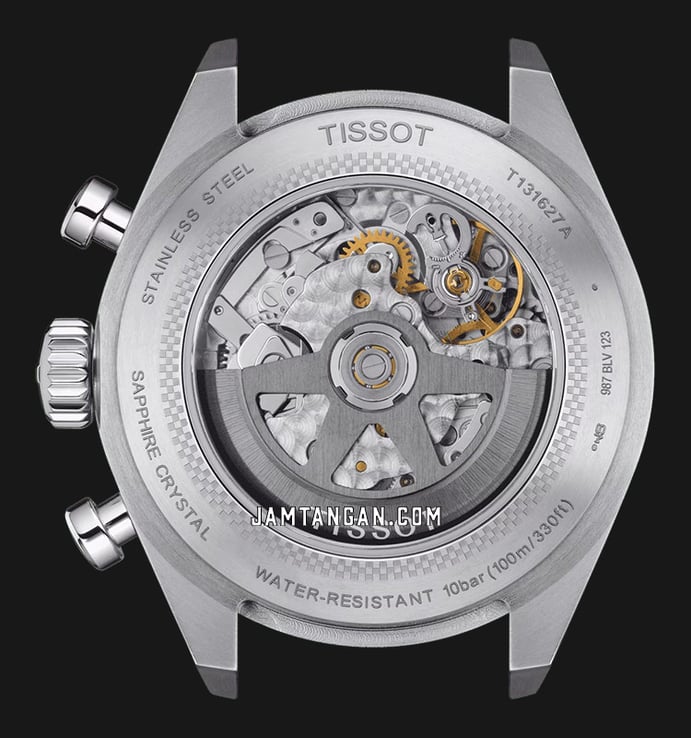 TISSOT T-Sport T131.627.11.052.00 PRS 516 Automatic Chronograph Black Dial Stainless Steel Strap