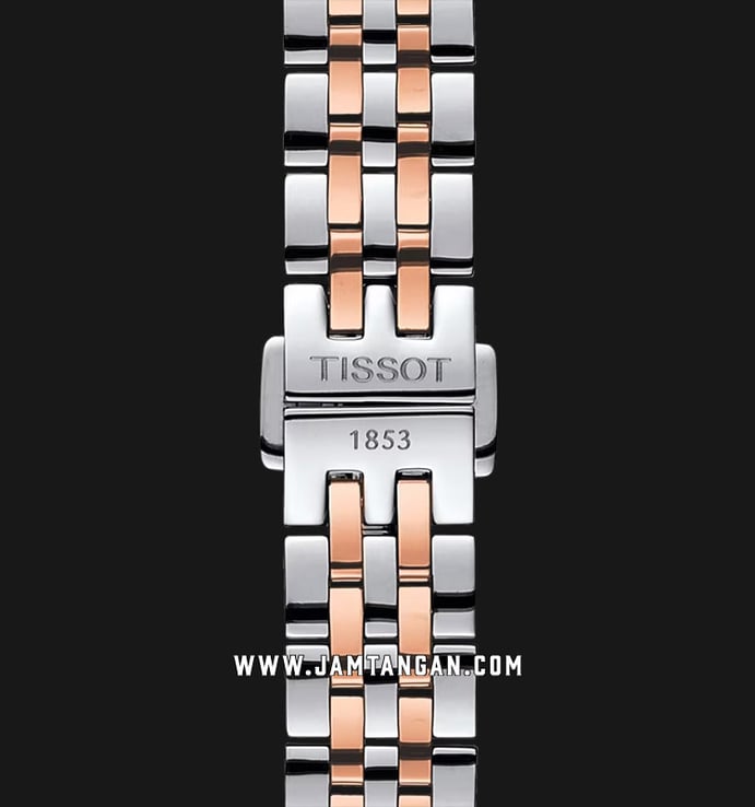 TISSOT T-Classic T41.2.183.33 Le Locle Automatic Silver Dial Dual Tone Stainless Steel Strap