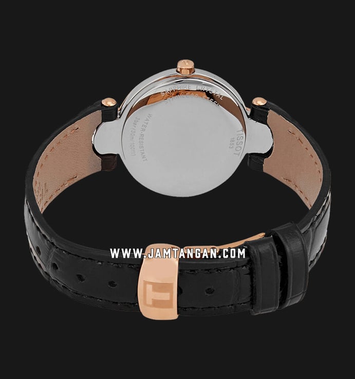 TISSOT Organdy T916.209.46.117.00 Mother Of Pearl Dial Brown Leather Strap
