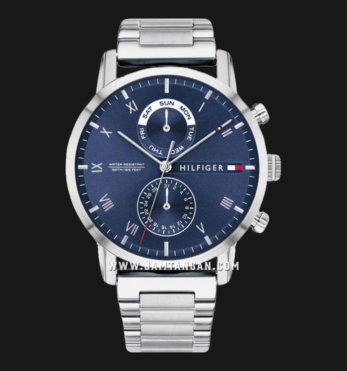 Tommy Hilfiger Kane 1710401 Blue Dial Stainless Steel Strap