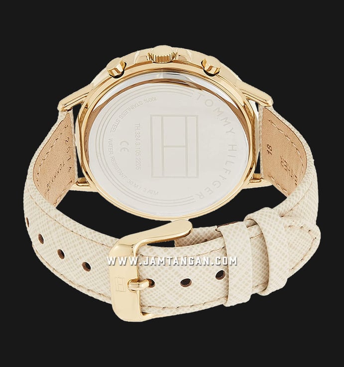 Tommy Hilfiger 1781790 Carly White Dial Leather Strap
