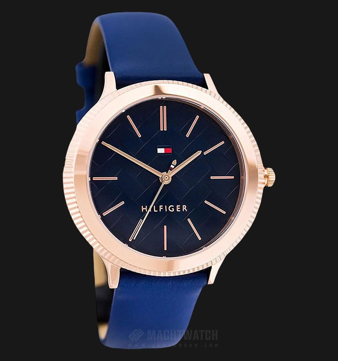 Tommy Hilfiger 1781860 Candice Ladies Blue Multidimensional Dial Blue Leather Strap