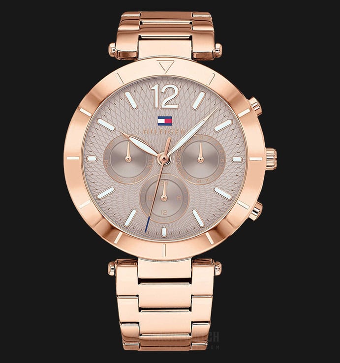 Tommy Hilfiger 1781879 Ladies Rose Gold Dial Rose Gold Stainless Steel Strap
