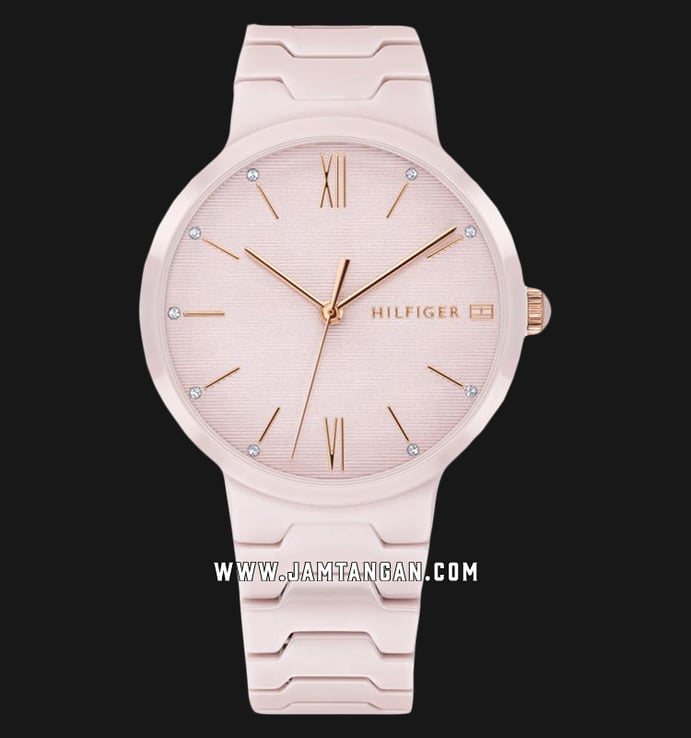 Tommy Hilfiger Avery 1781957 Ladies Pink Dial Pink Ceramic Strap