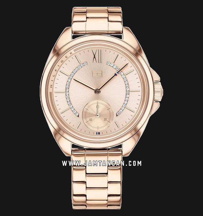 Tommy Hilfiger 1781989 Ava Ladies Rose Gold Dial Rose Gold Stainless Steel Strap