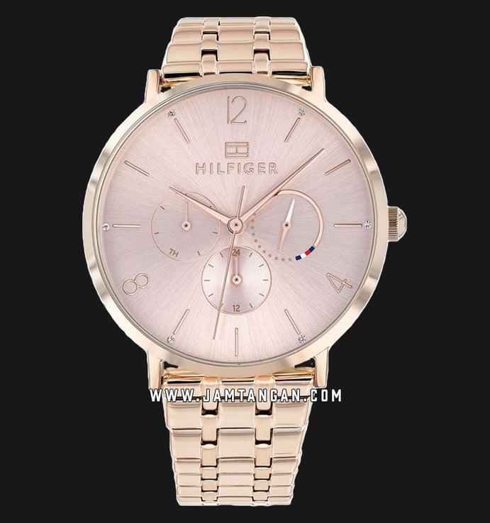 Tommy Hilfiger 1782030 Jenna Ladies Rose Gold Dial Rose Gold Stainless Steel Strap