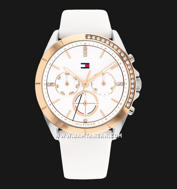 Tommy Hilfiger Kennedy 1782388 White Dial White Silicone Strap
