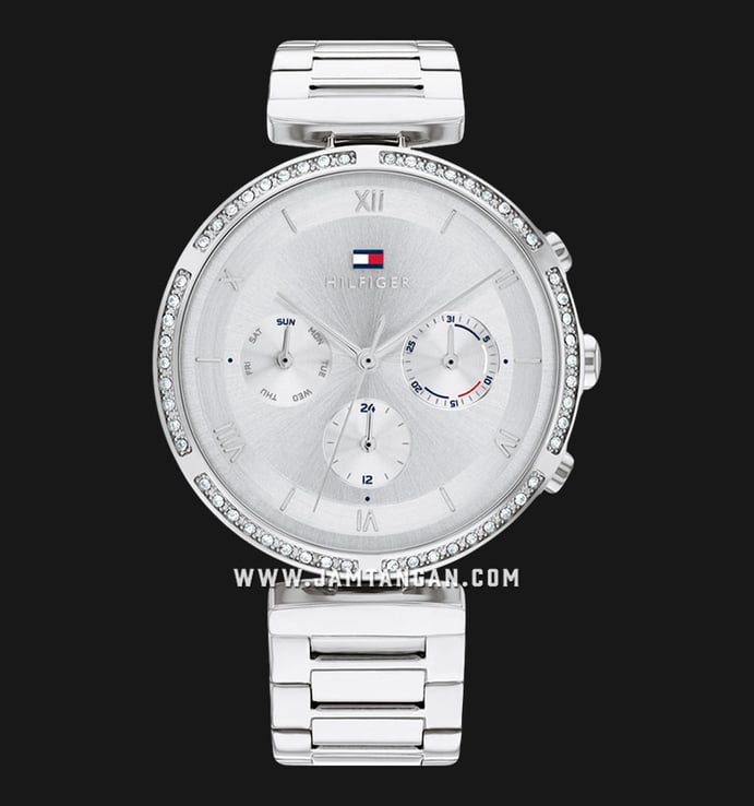 Tommy Hilfiger Luna 1782393 Silver Dial Stainless Steel Strap