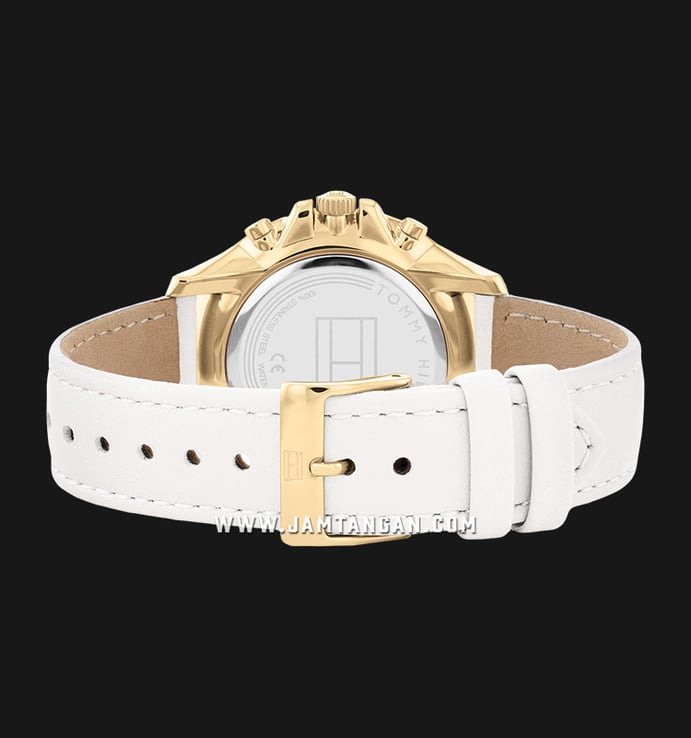 Tommy Hilfiger Scarlett 1782448 White Dial White Leather Strap