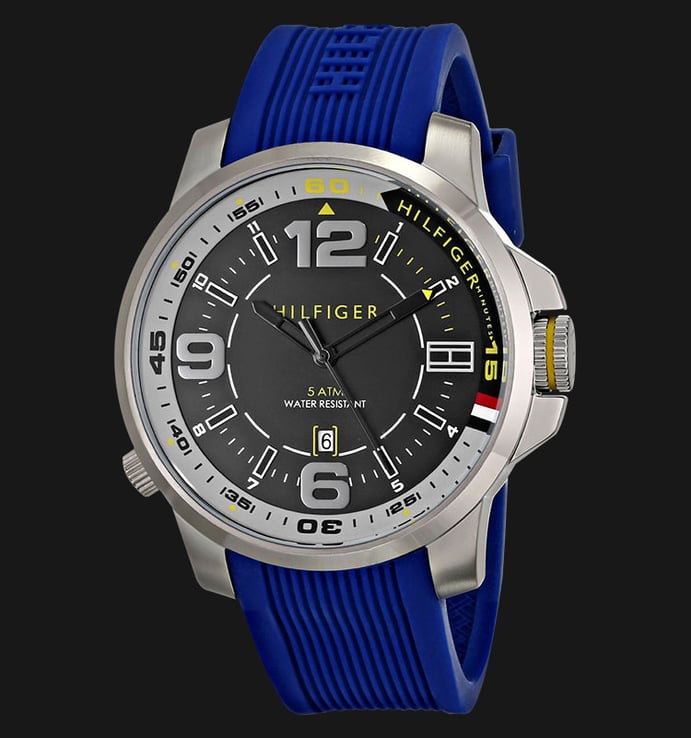 Tommy Hilfiger 1791010 Stainless Steel Blue Rubber Strap