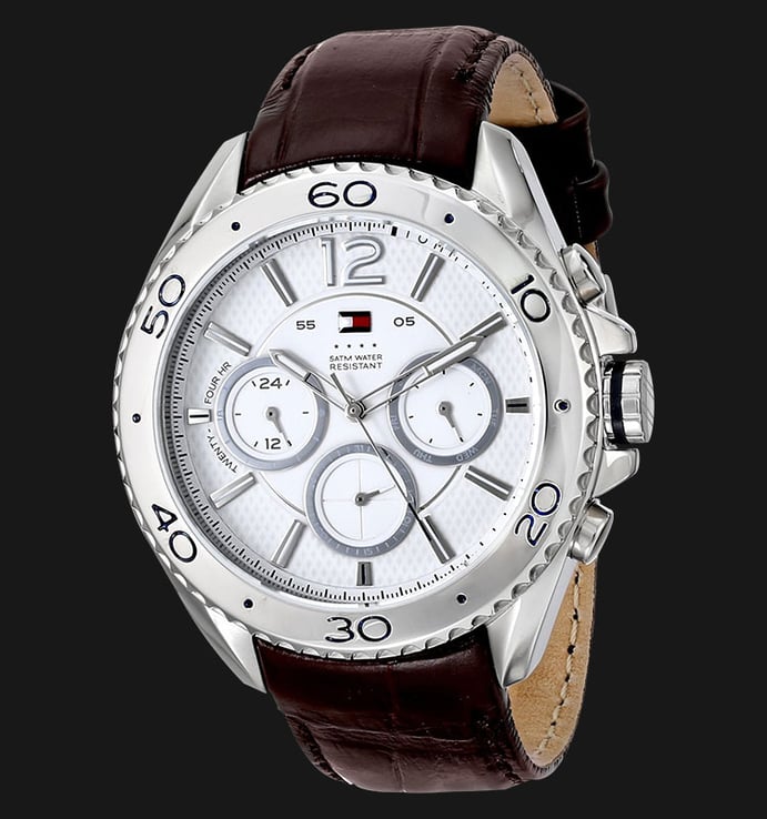 Tommy Hilfiger 1791030 Stainless Steel Brown Leather Strap