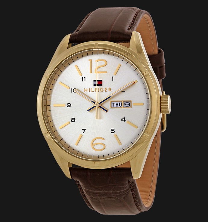 Tommy Hilfiger 1791059 Stainless Steel Brown Leather Strap